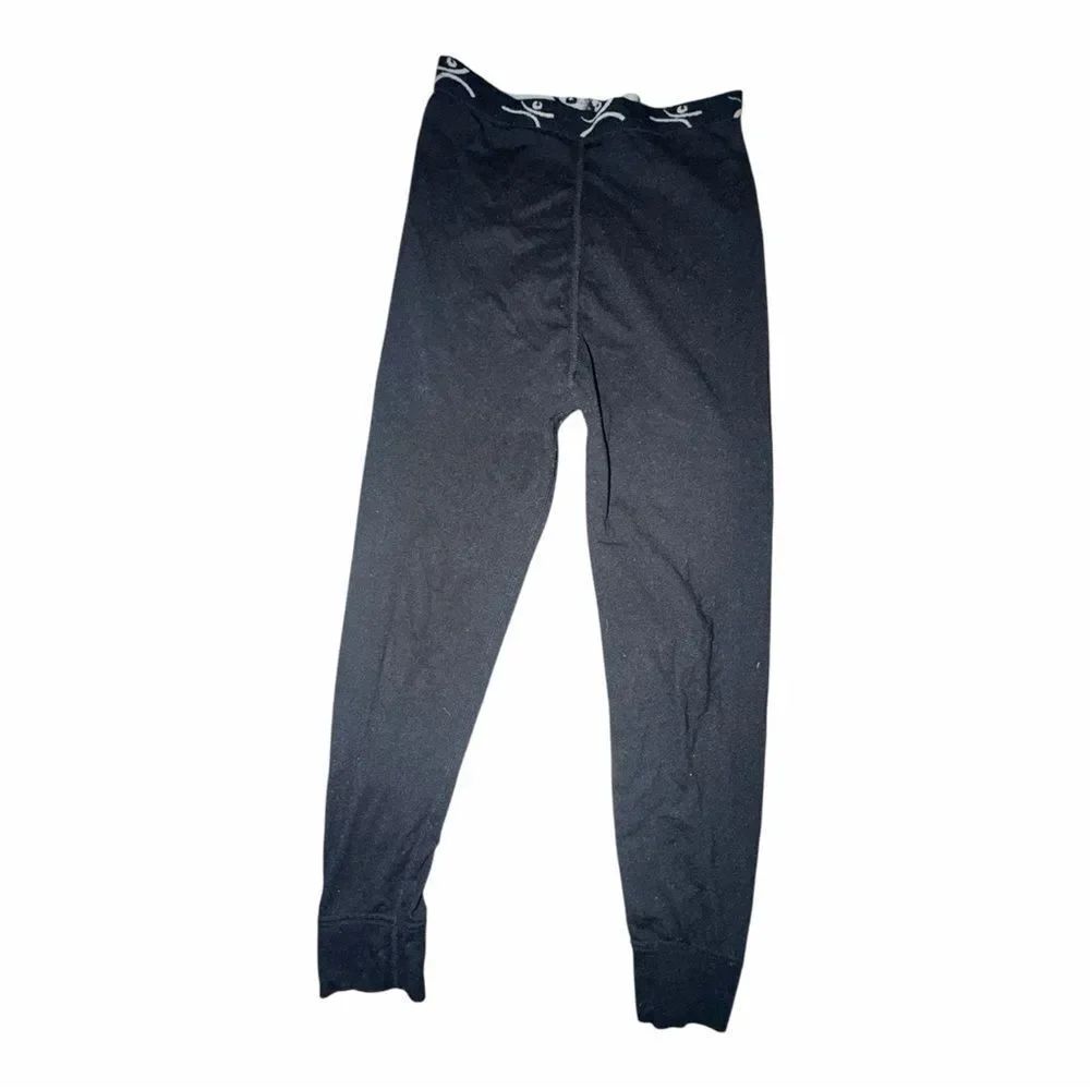 Terramar Boys Xs Extra Small Black Long Underwear Base Layer Set Shirt Pants Euc — image 2 of 8